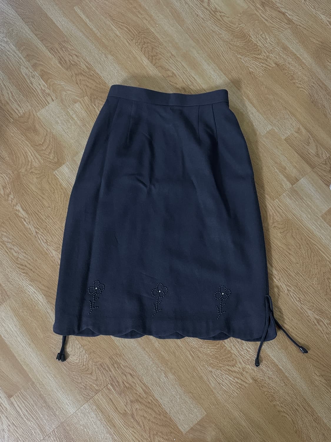 빈티지 플라워 핫픽스 미디스커트 상품이미지1