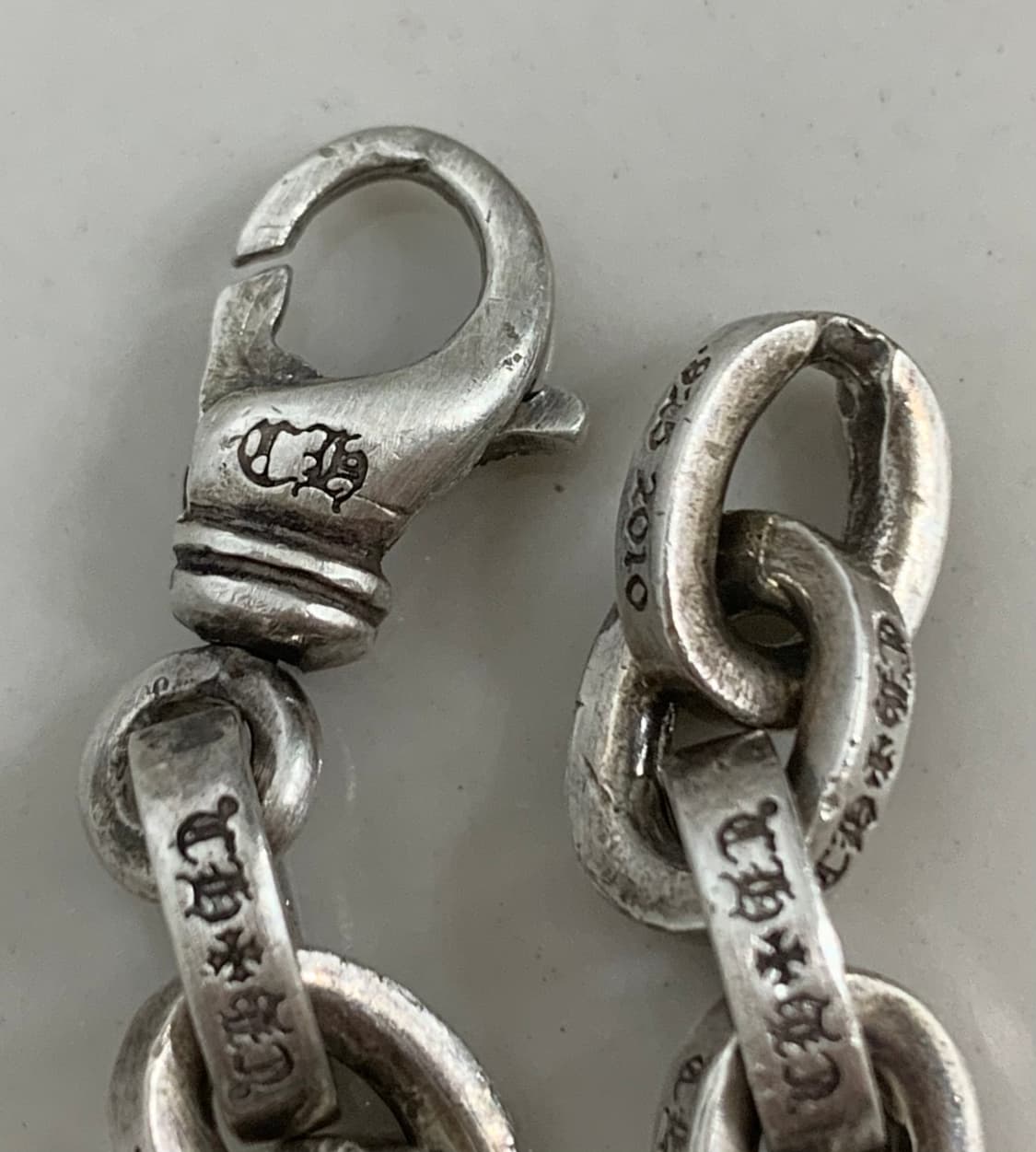 [8인치]크롬하츠 페이퍼체인 라지 팔찌 상품이미지4