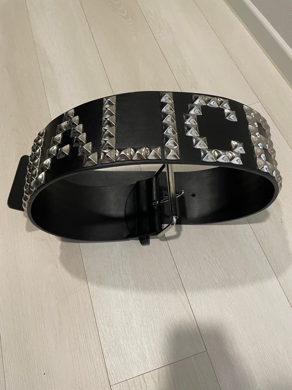 Alice Hollywood 스터드 레더 벨트 상품이미지1