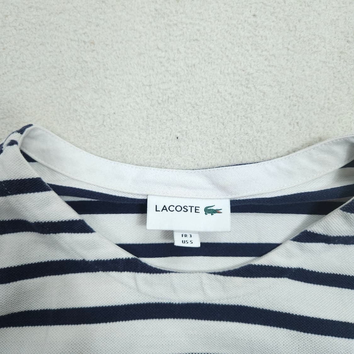 라코스테 스트라이프 긴팔 티셔츠 S 상품이미지4