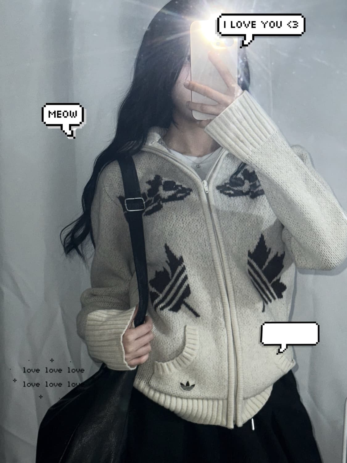 🐰아디다스 캐나다 포근 집업 니트 희귀 매물🤎 상품이미지1