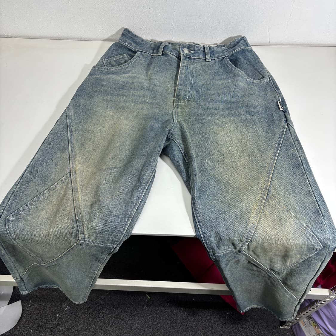 L 엑스톤즈 연청 레귤러핏 데님팬츠 상품이미지2