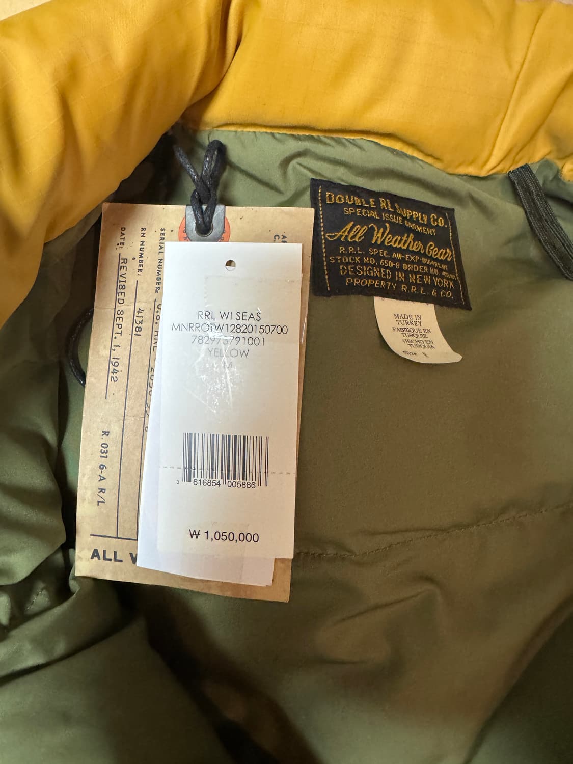 25신상 새상품) 더블알엘 립스탑 파카 (패딩 자켓) 상품이미지5