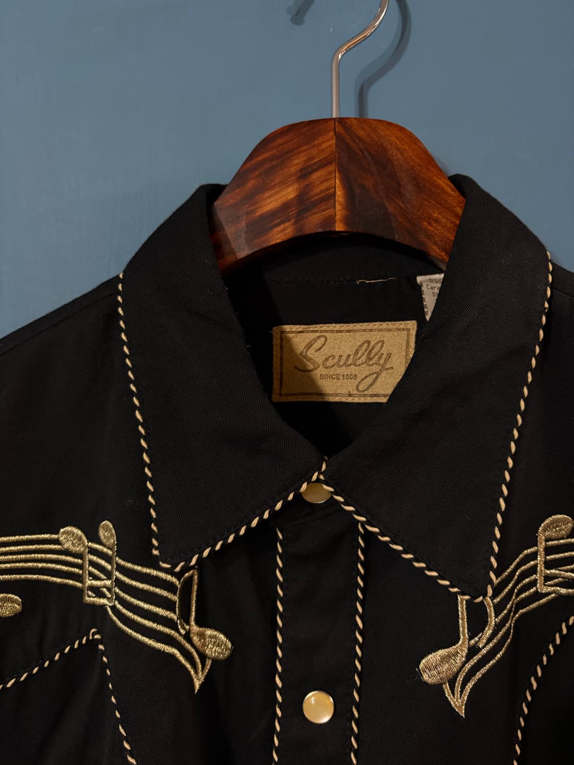 Scully Black Embroidered Pearl Snap Shir 상품이미지4