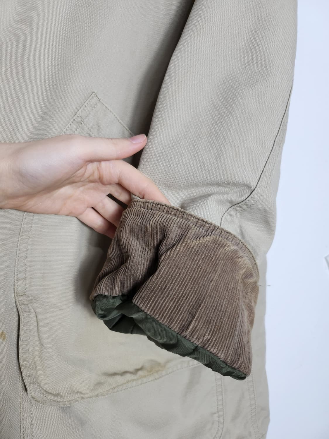 M 랜즈엔드 코듀로이 카라넥 초어 자켓 상품이미지9