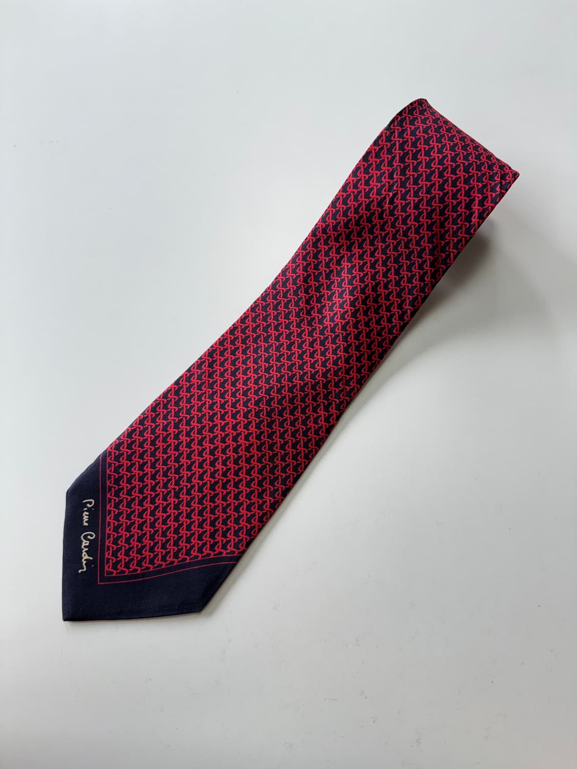 피에르가르뎅(Pierre cardin) 장폭 실크 넥타이 10.4cm 상품이미지1