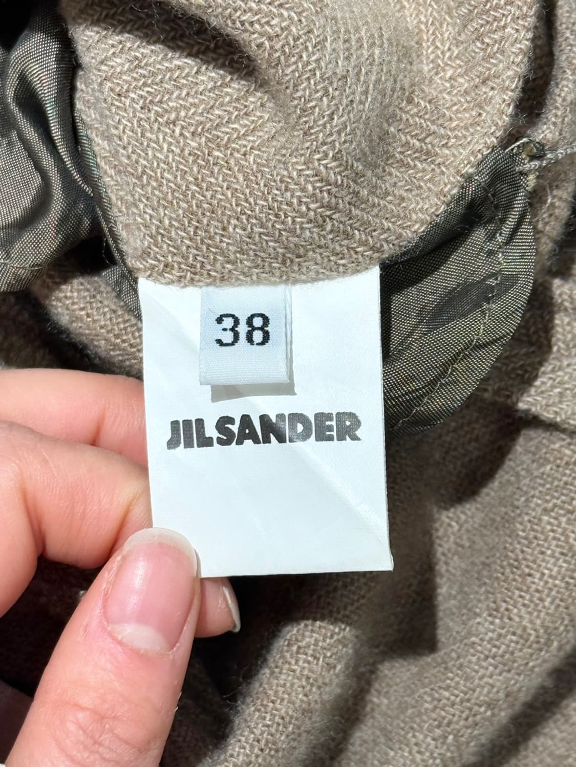 질샌더 브라운 캐시미어 투 포켓 블레이저 자켓 상품이미지8