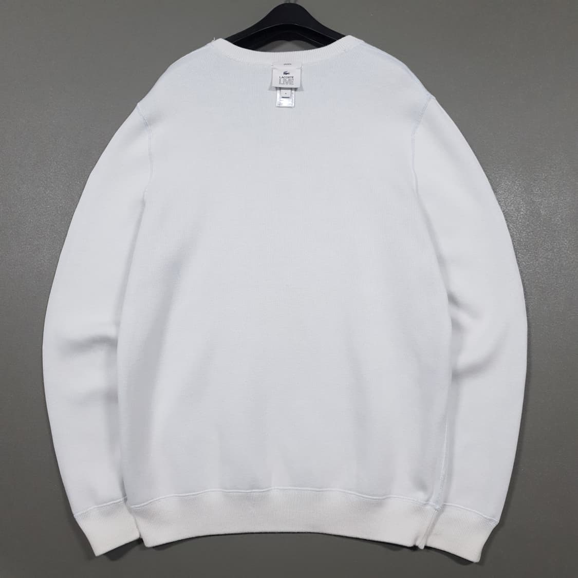 M (95) 라코스테 라이브 신형 양면 리버서블 크록 니트 스웨터 희귀 상품이미지10