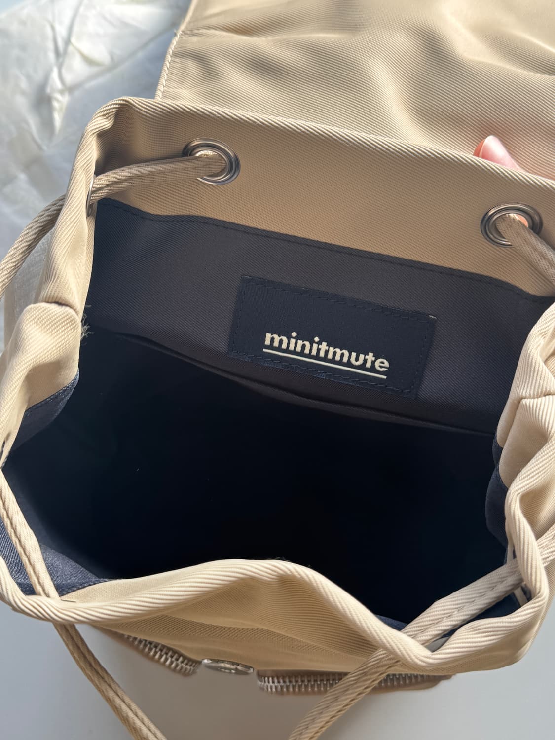 미닛뮤트 클로백팩 모카베이지 상품이미지7