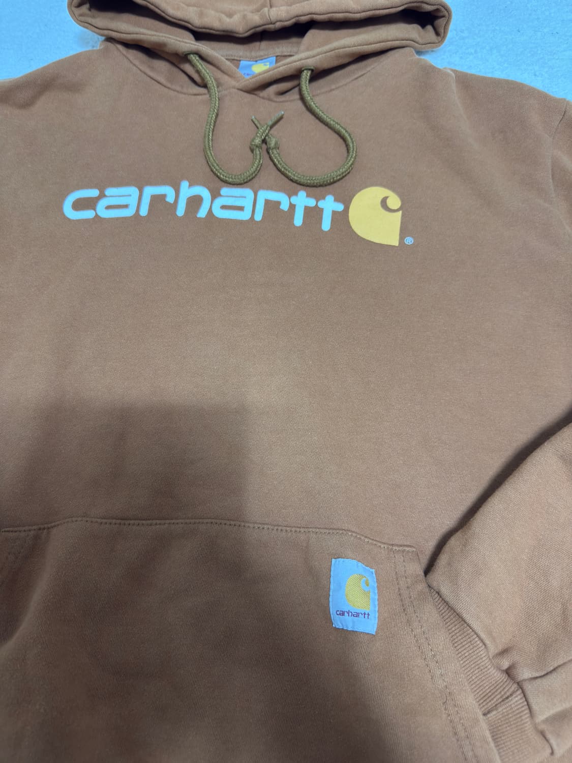칼하트 브라운 후드티 상품이미지2