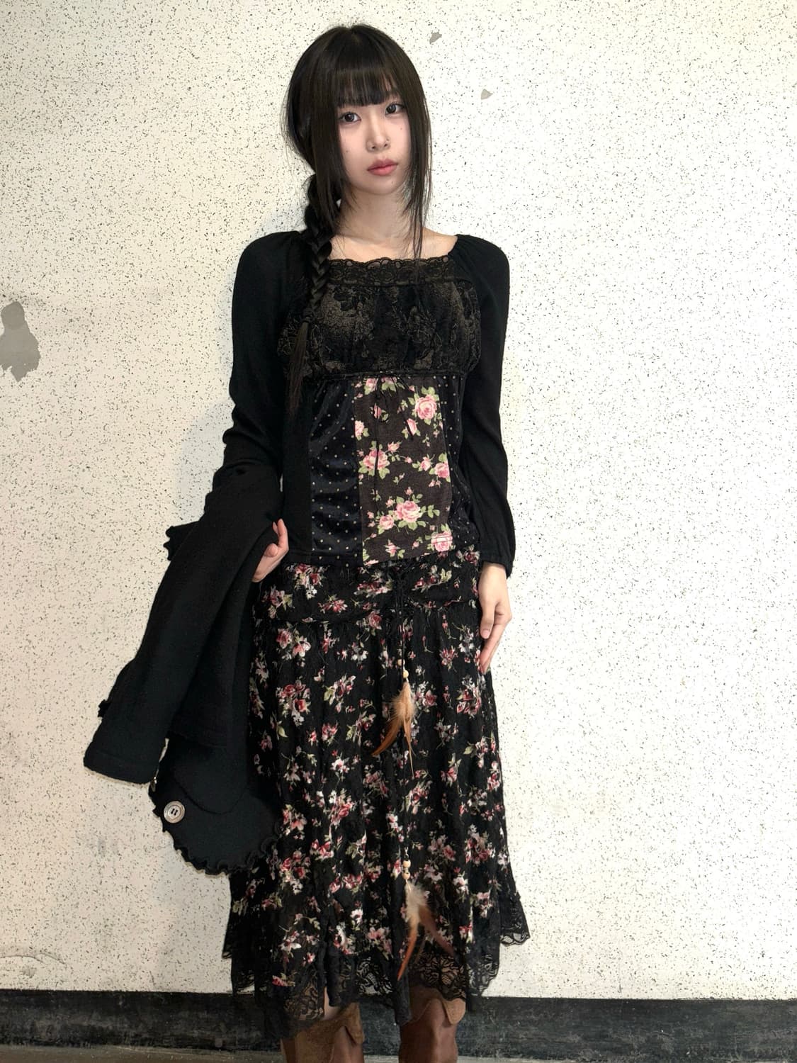 로즈 레이스 탑 상품이미지1