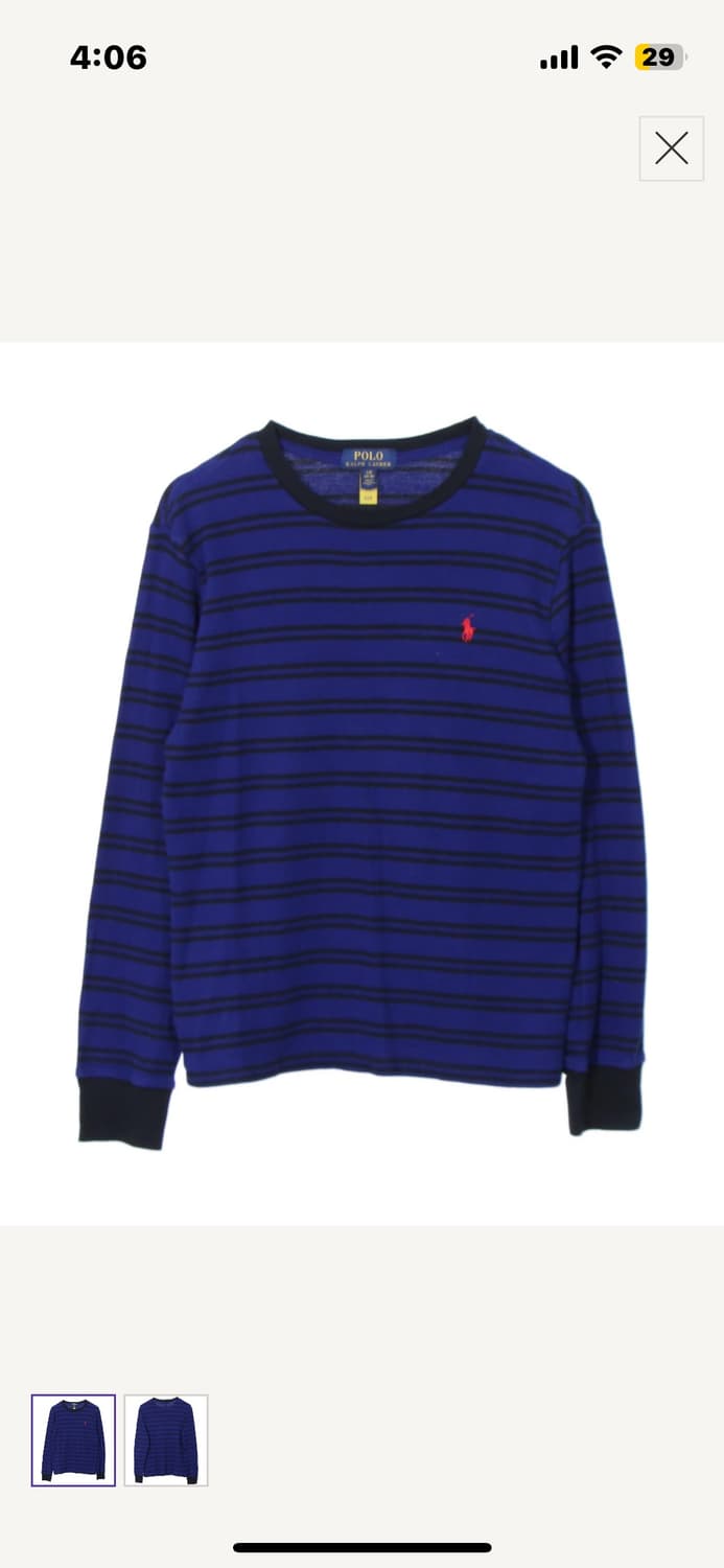 폴로 랄프로렌 스트라이프 긴팔 상품이미지3