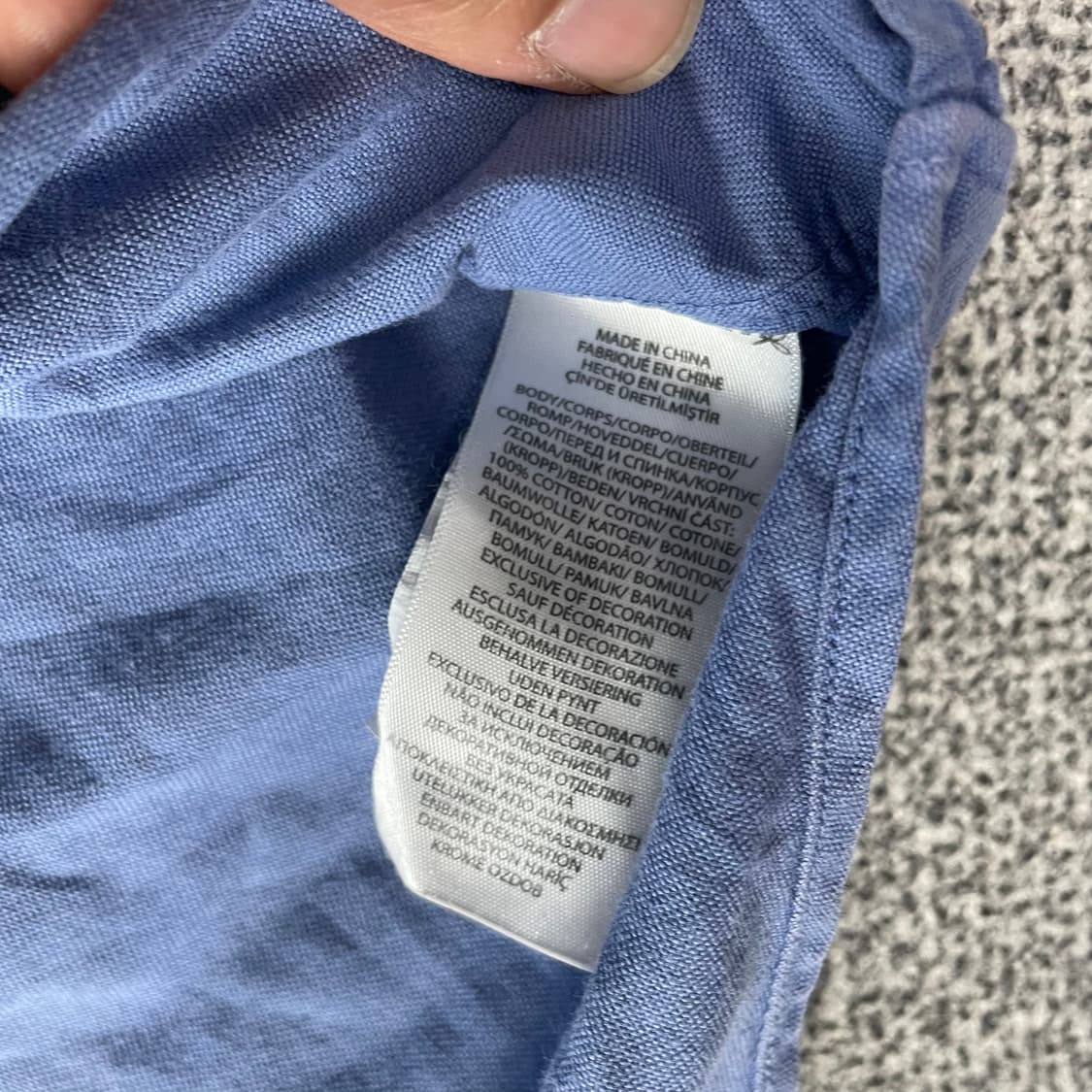 폴로랄프로렌 반팔 셔츠 블루 상품이미지5