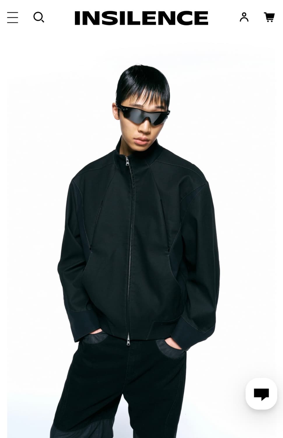 인사일런스 텍스쳐드 레더 트랙 자켓 상품이미지1