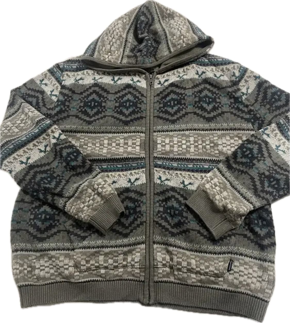 디스이즈네버댓 Hooded Zip Up Sweater Brown 상품이미지4