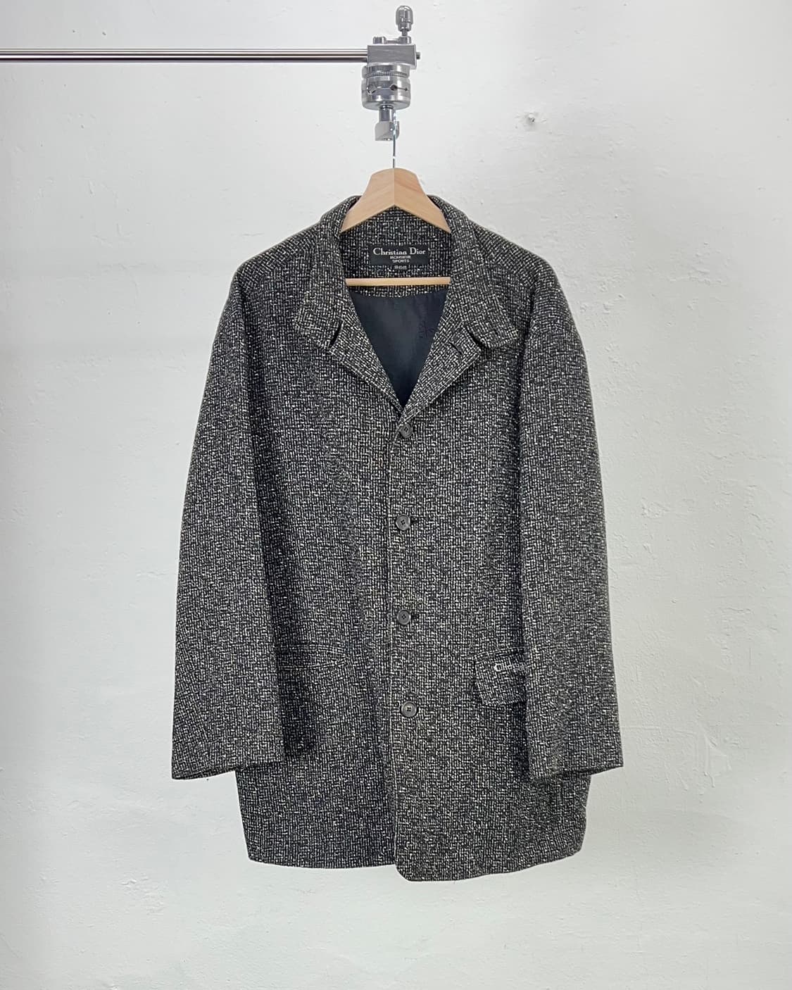 크리스찬 디올 무슈 위브 텍스처 해링본 울 자켓 상품이미지1