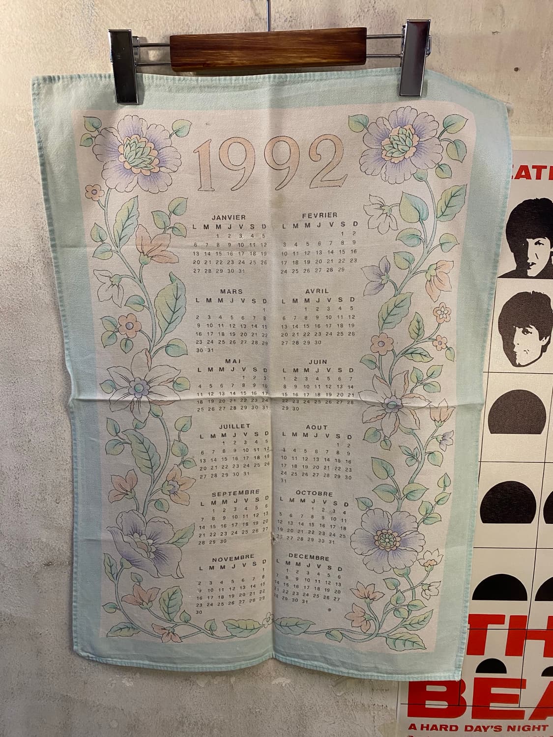 ☕️유럽 티타월 캘린더패브릭 상품이미지1