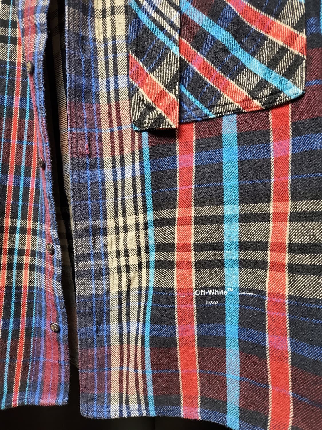 오프화이트 레이어드 맨투맨 셔츠 상품이미지3