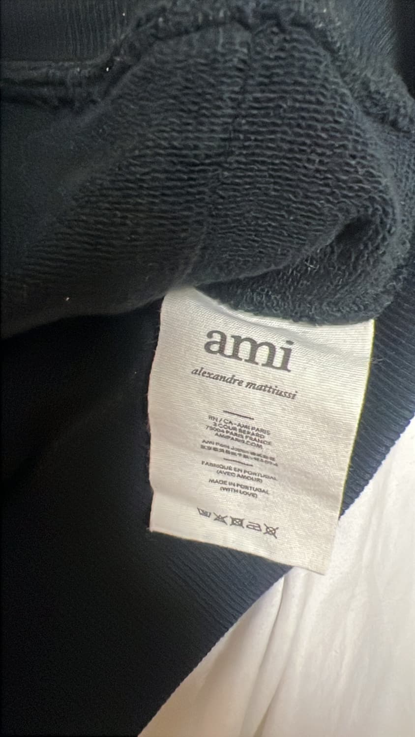 아미 스몰로고 하트 후드티 S 정품 상품이미지3