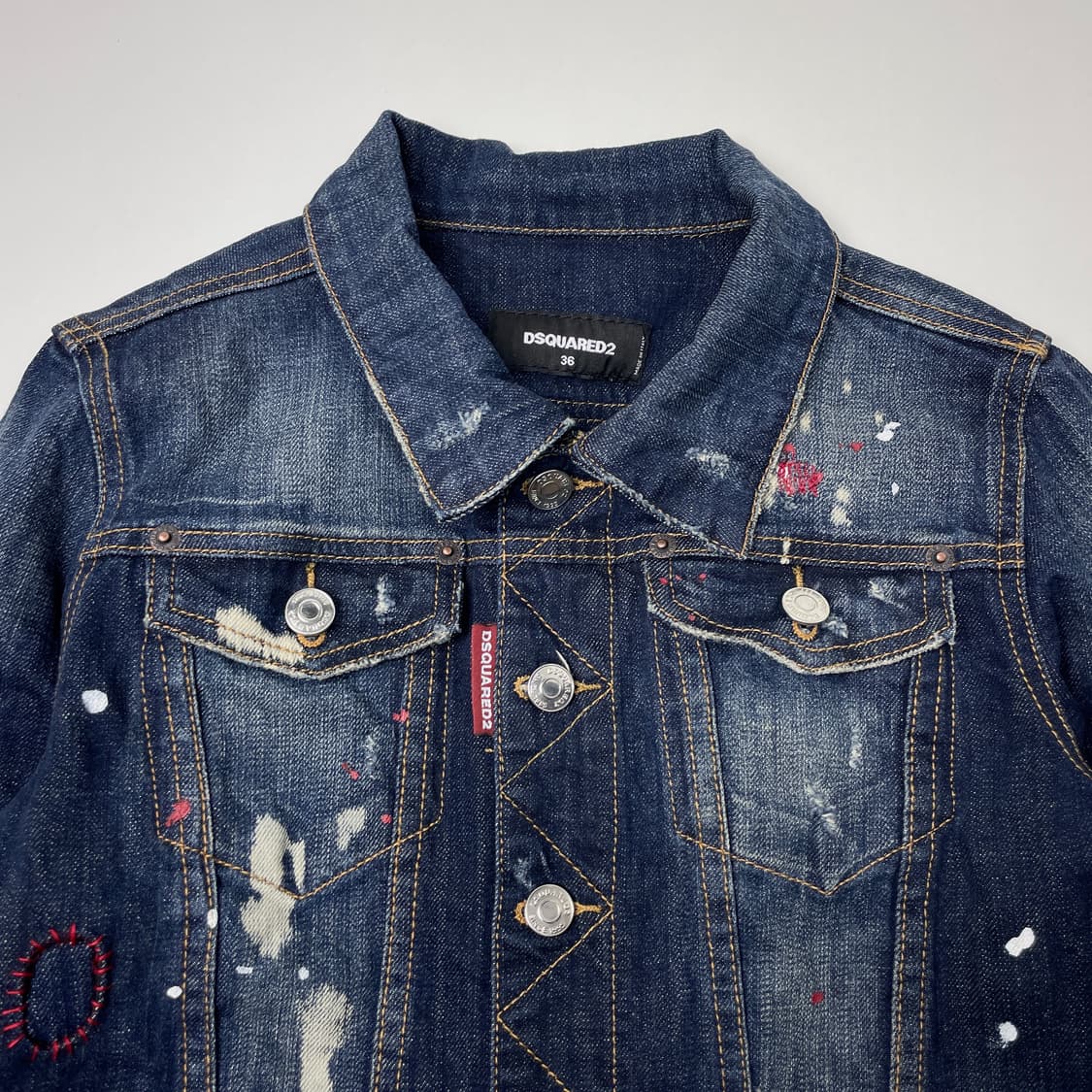 디스퀘어드2 여성 데님자켓 청자켓 36 상품이미지3