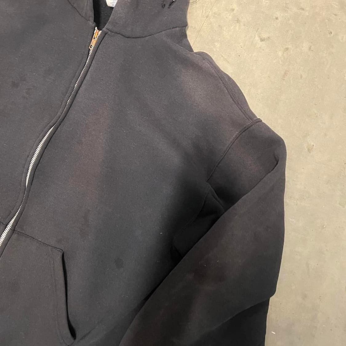 러셀 애슬레틱 페이드 후드집업 블랙 상품이미지3