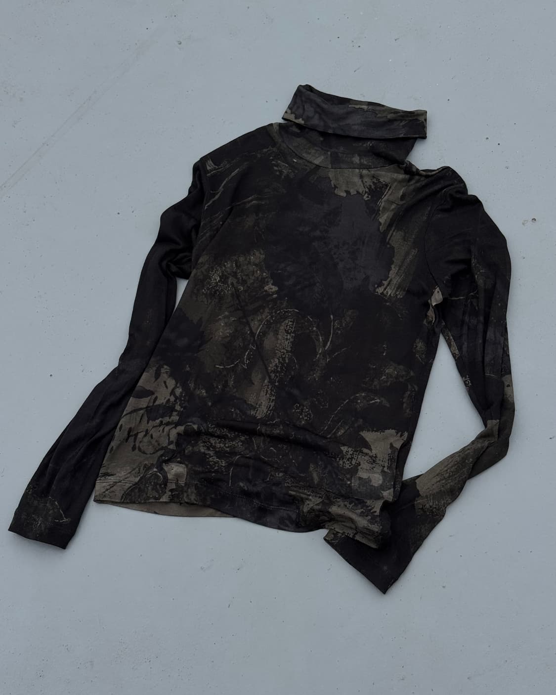 Y’s Printed Rayon Second Skin Top 상품이미지1