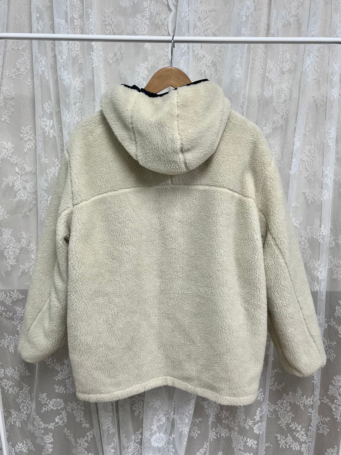 XL) 커버낫 리버시블 후리스 자켓 블랙 상품이미지4