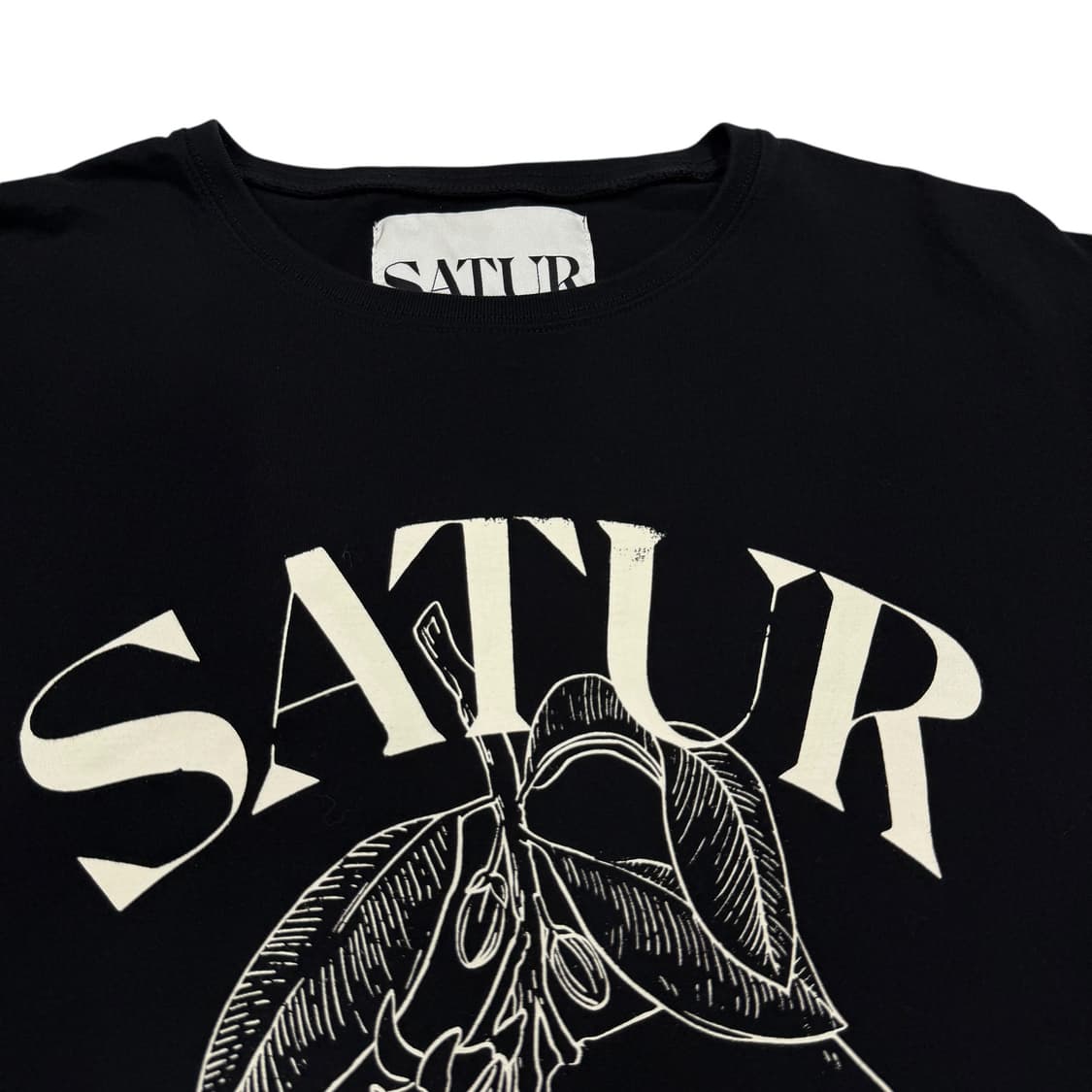 세터 카프리 시트론 드로잉 썸머 그래픽 반팔 티셔츠 클래식 블랙 상품이미지2