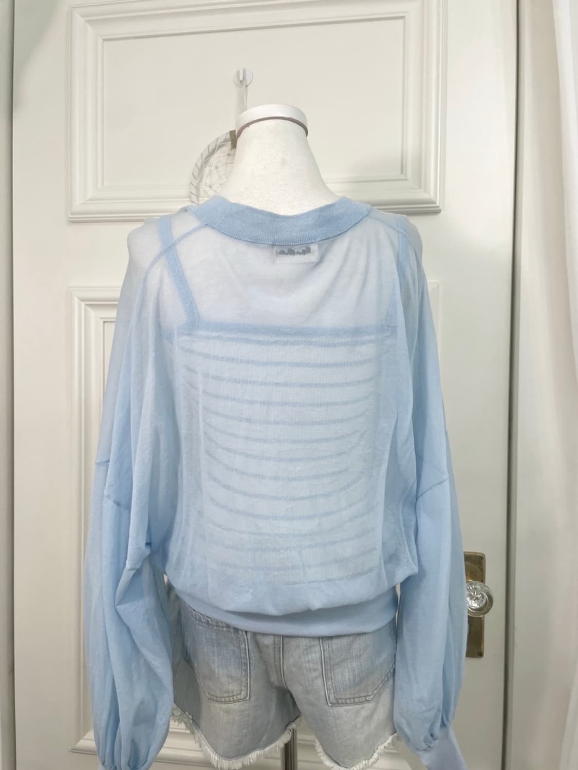 sky blue summer cardigan&stripe summer s 상품이미지4