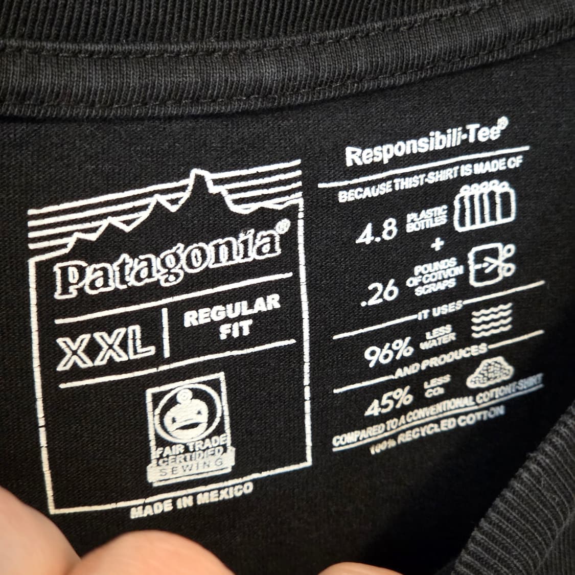 파타고니아 블랙 빅프린팅 롱슬리브 상품이미지8