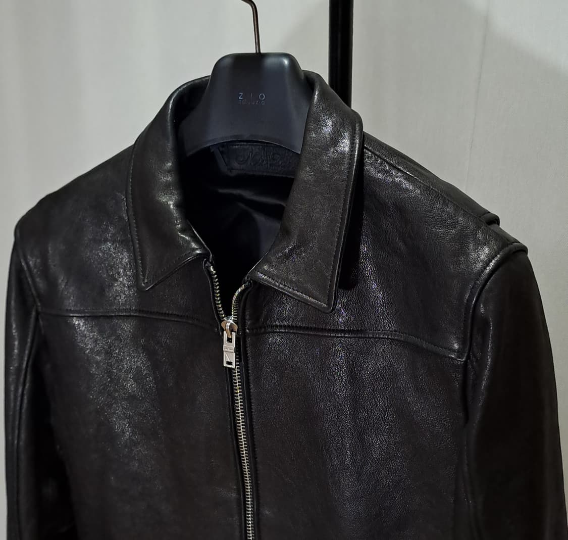 (택포) 느와르라르메스 싱글 양가죽 자켓 46 B493 상품이미지3