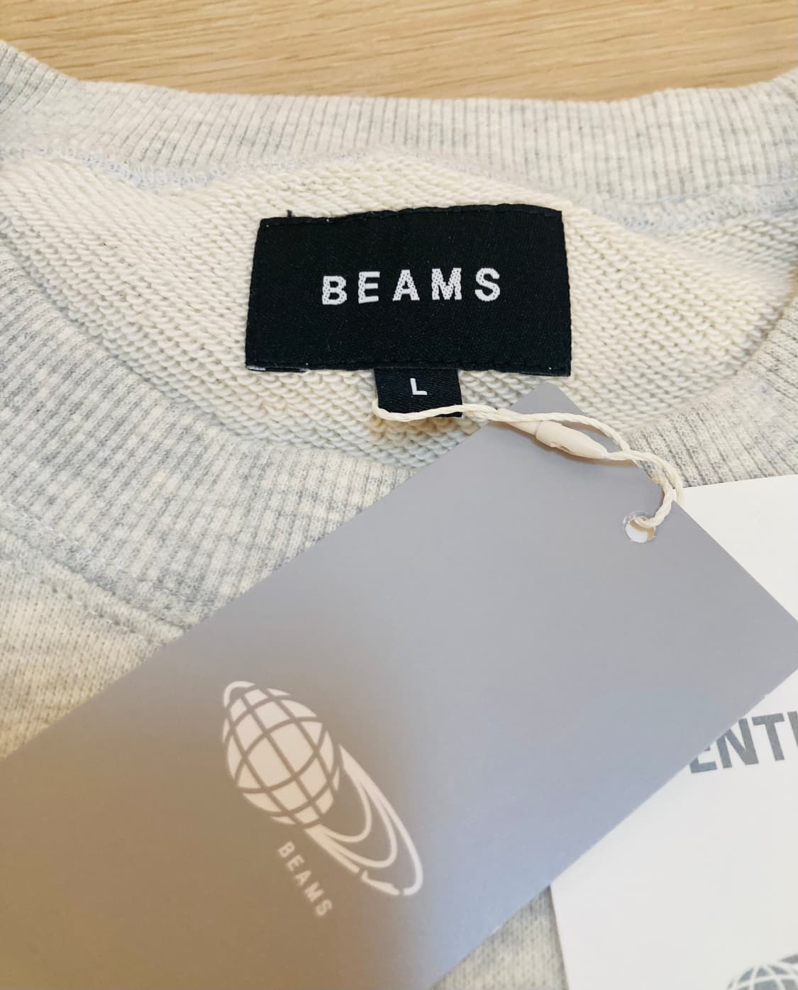 빔즈 beams 로고 맨투맨 L 상품이미지3