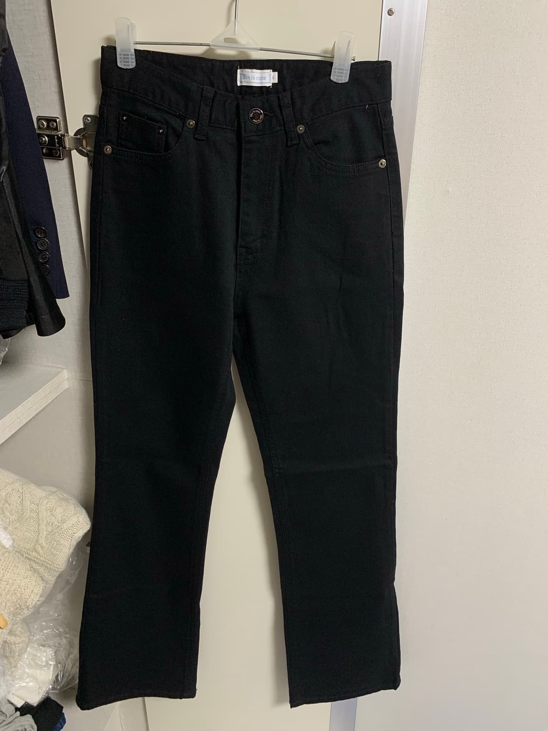 쉬이즈큐트 안나 진 2사이즈 일괄 안나슬릿진(매물템)/안나블랙진(새상품) 상품이미지2