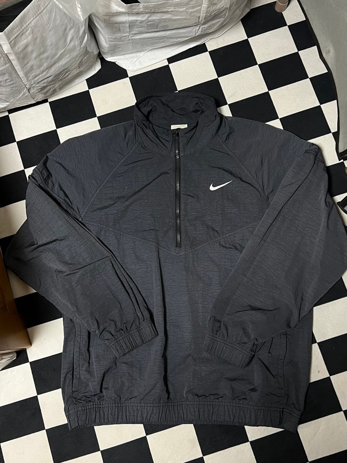 [S] 나이키 X 스투시 바람막이 윈드러너 자켓 오프 느와르 나투시 상품이미지3