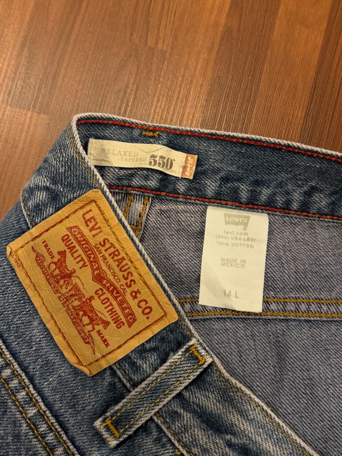 00s Levis 리바이스 550 데님 팬츠 (31inch) 상품이미지10
