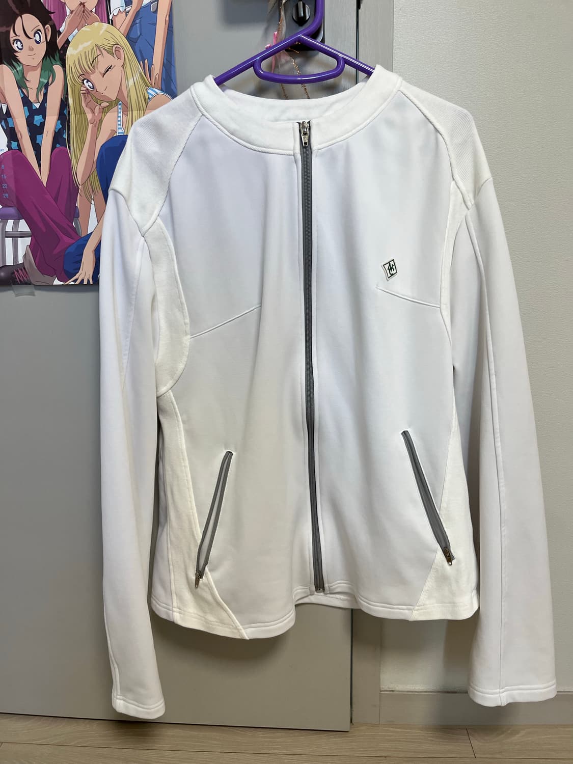 노컨텐츠 져지자켓 화이트 상품이미지1