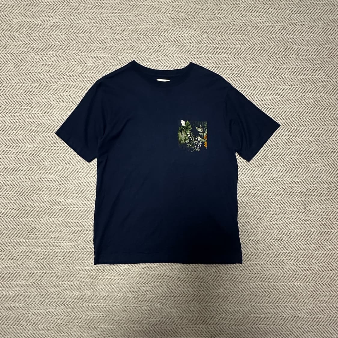 BEAMS pocket t-shirt navy 상품이미지2