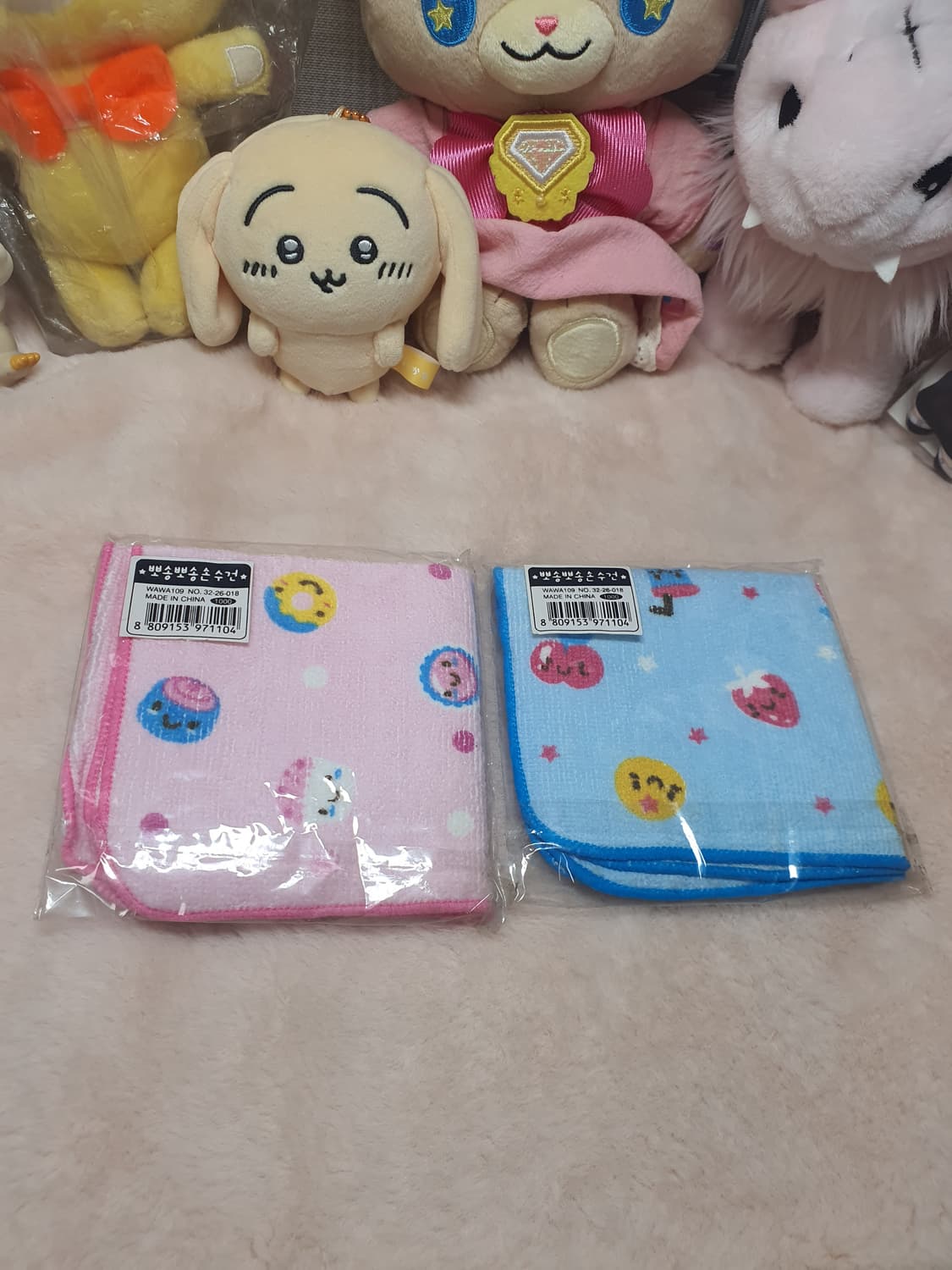 미개봉/개별 고전 아이네꼬 미니 손수건 빈티지 와와 109 아이네코 타월 상품이미지3