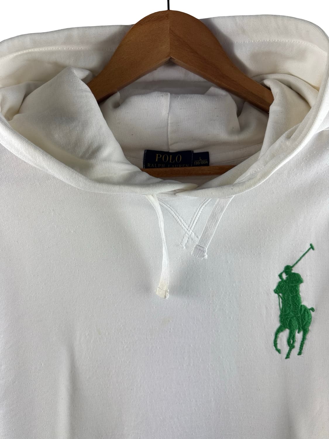 폴로랄프로렌 화이트 그린 빅포니 후드티2925 상품이미지3