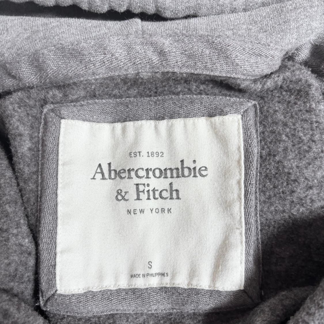 대대장 아베크롬비 딱붙핏 후드집업 s 그레이 상품이미지3