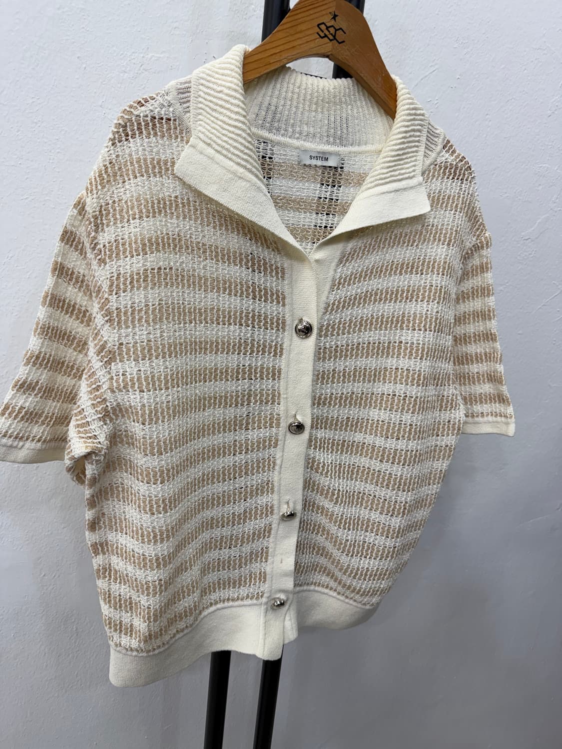 정품) SYSTEM 시스템 한섬 23ss  니트 가디건 90F 상품이미지2