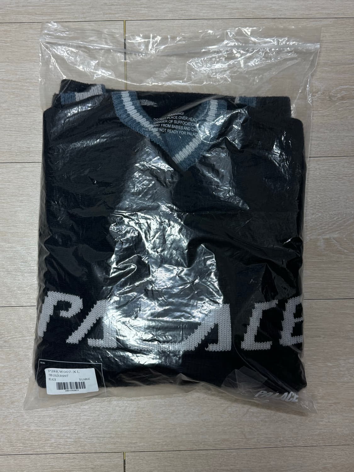 팔라스 트라이 컬러 니트 블랙 XL 상품이미지3