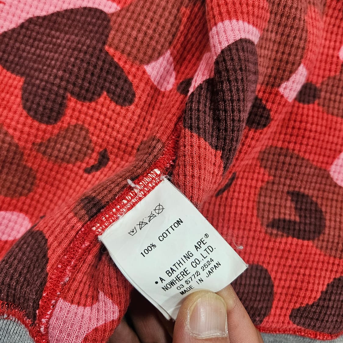 베이프(BAPE) 베이프 로고 컬러블럭 카모 후드집업 L size 상품이미지10