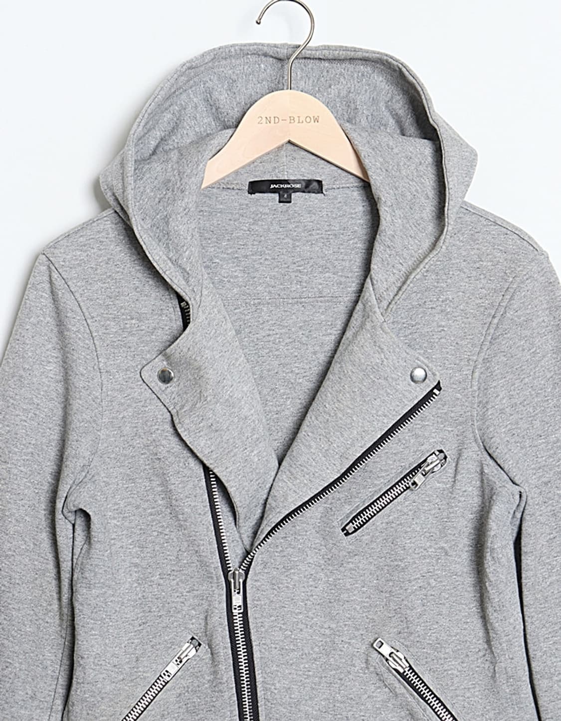 JACKROSE Hooded Sweat Rider Jacket 상품이미지2