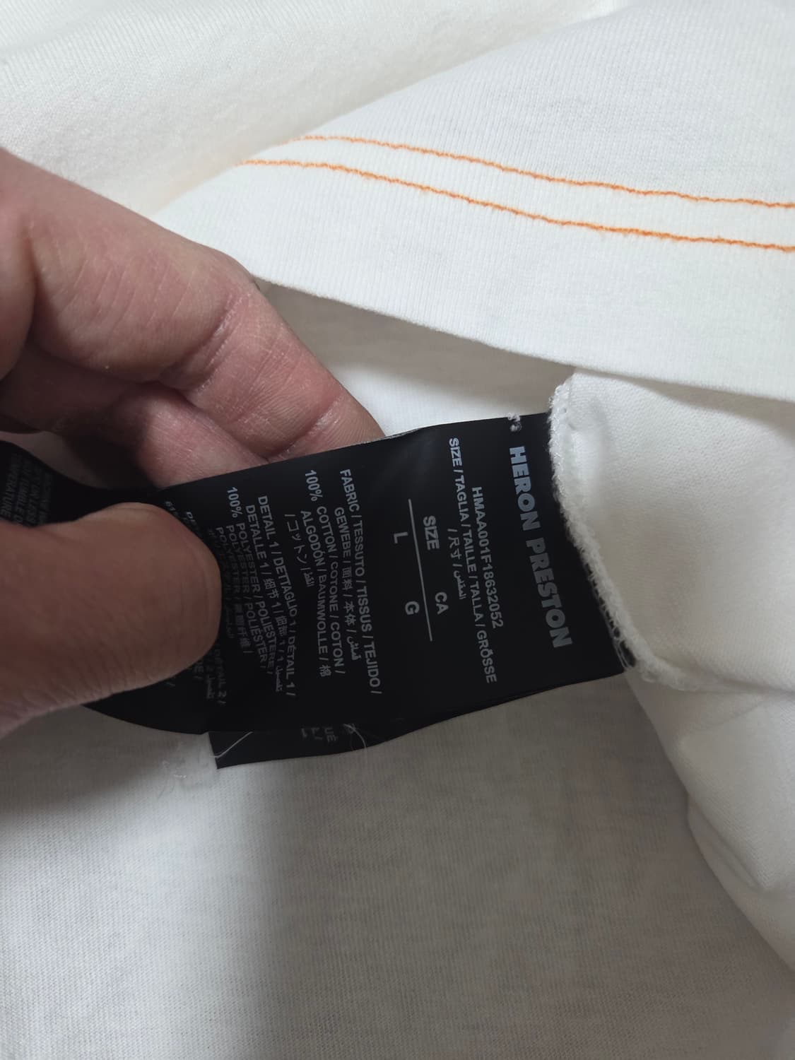 헤론프레스톤 나사 반팔티 L사이즈 상품이미지4