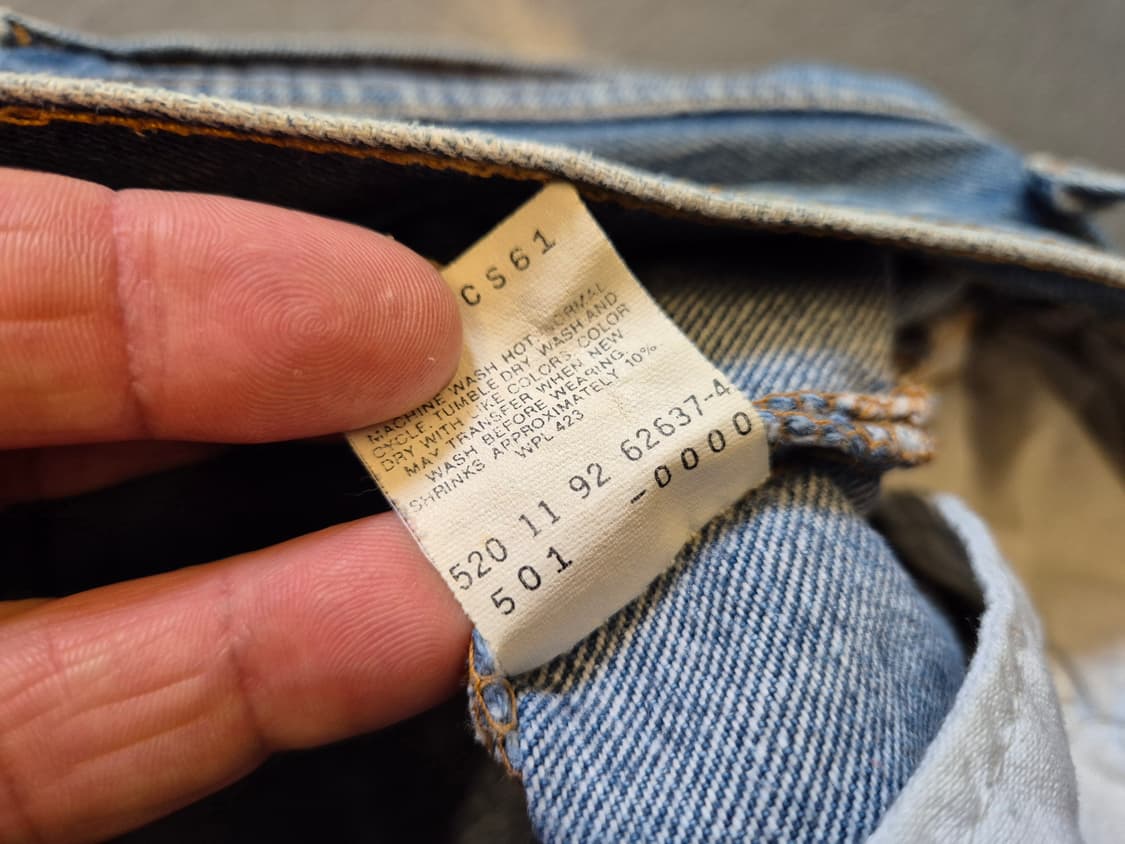 90s 리바이스501xx 데님 팬츠 made in usa 상품이미지9