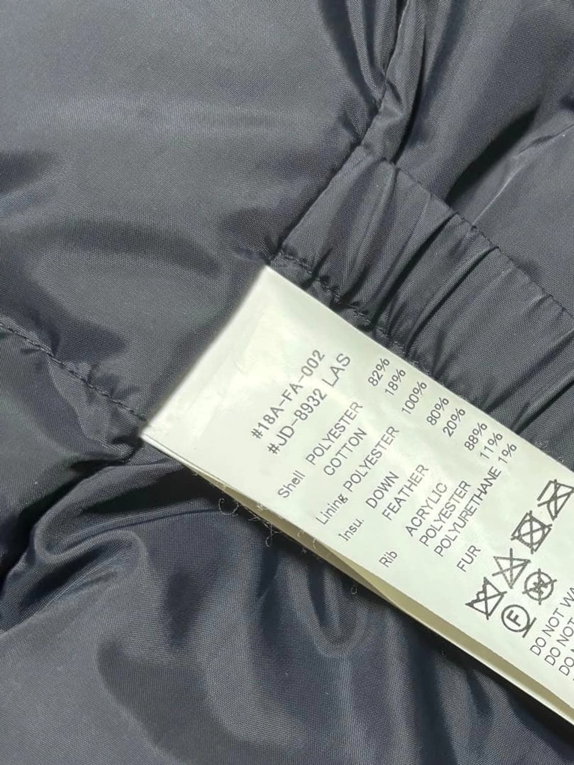 단톤 네이비 다운 파카 상품이미지4