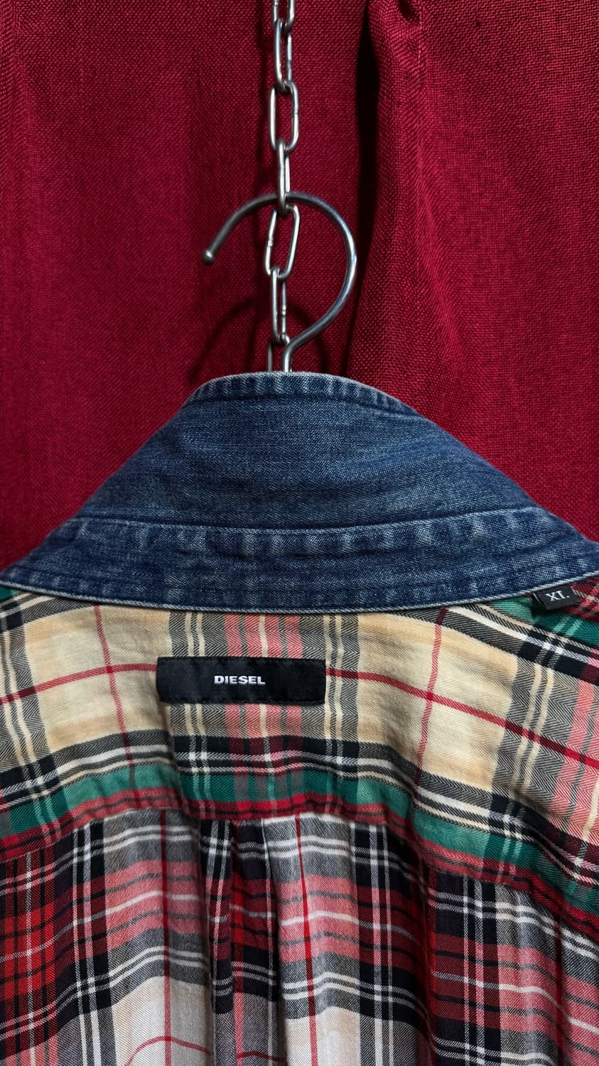 디젤 패치워크 셔츠남방 XL 상품이미지3