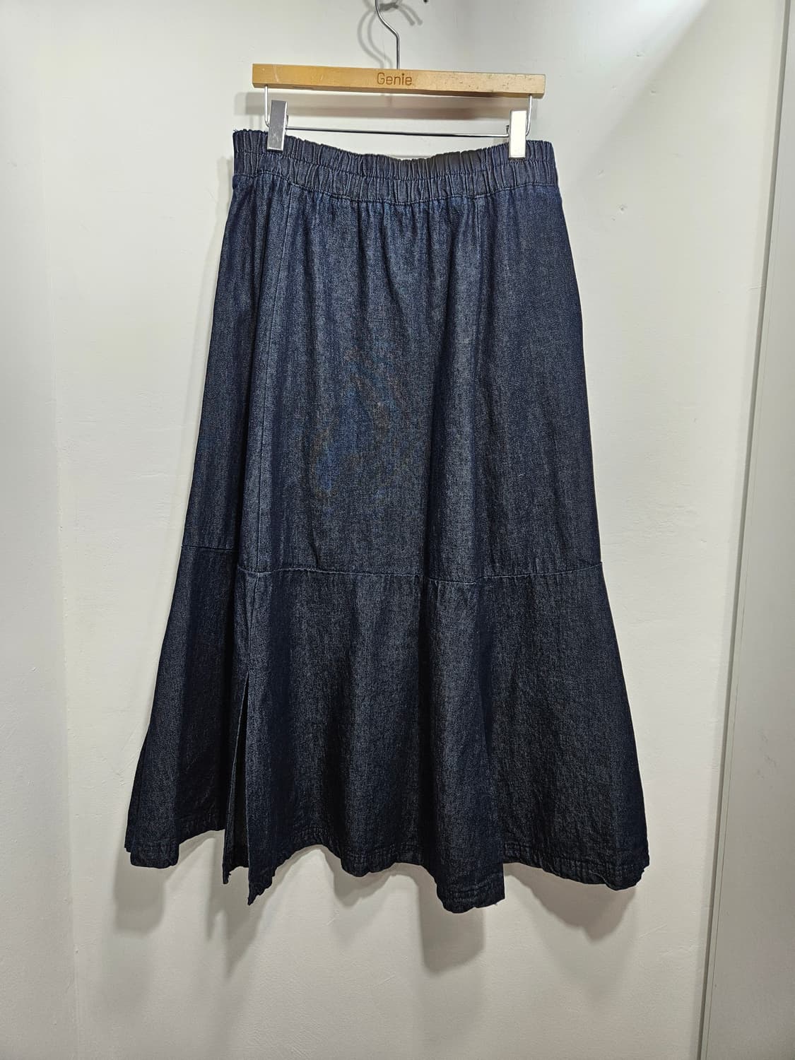 까사렐(cacharel) 슬릿 A라인 데님 스커트 상품이미지9