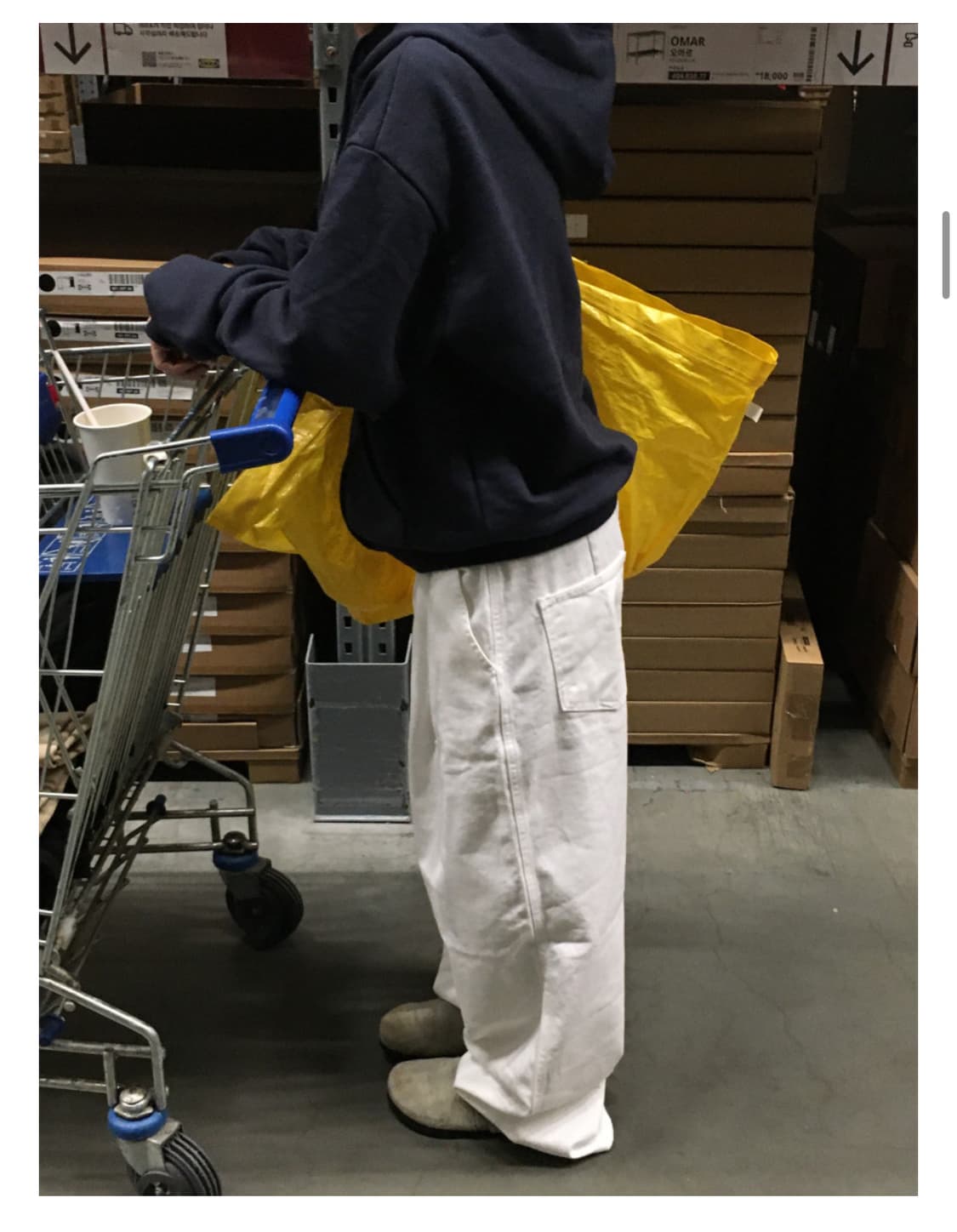 데일리 스티치 핀턱 코튼 팬츠 상품이미지3